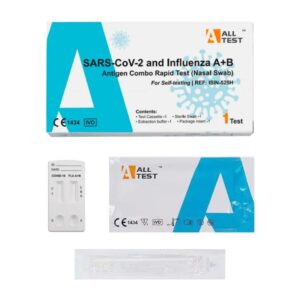 Test de Antígenos Autodiagnóstico  DUAL COVID -GRIPE  Nasal marca ALLTEST